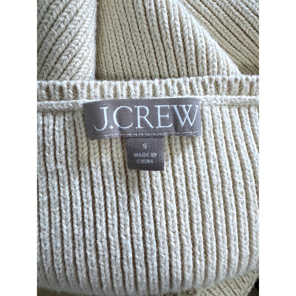 J.Crew | Cream Floral Crochet Crop Tank Top – Boho Knit Summer Camisole - Picture 5 of 5